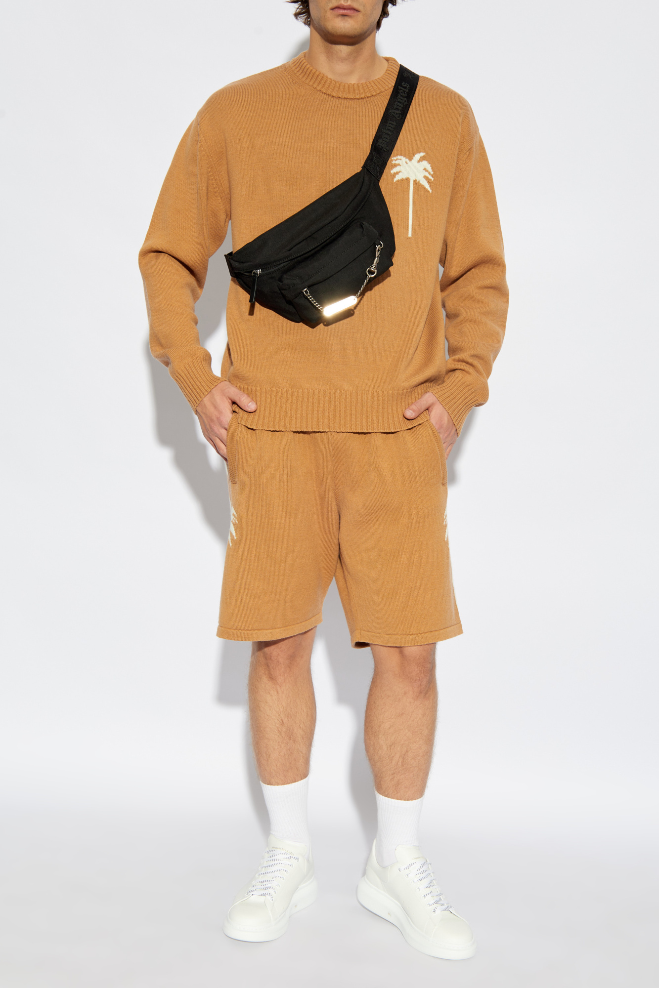 Palm Angels Shorts with palm pattern | Men's Clothing | Vitkac